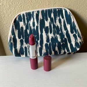 Clinique Pop Lip Color and Primer plus makeup bag
